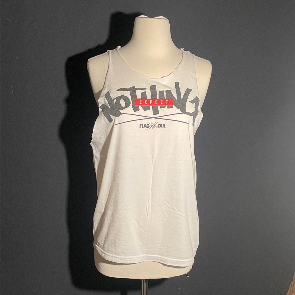 Flag Nor Fail Women's White Graphic Tank Top